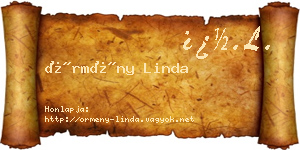Örmény Linda névjegykártya